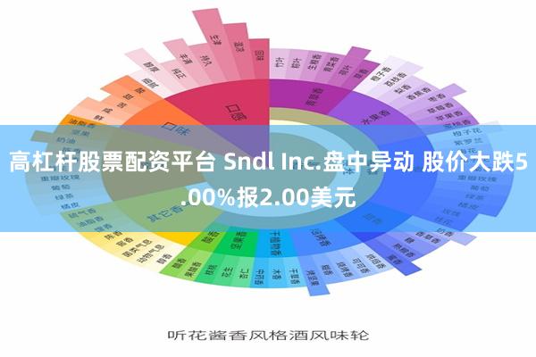 高杠杆股票配资平台 Sndl Inc.盘中异动 股价大跌5.00%报2.00美元